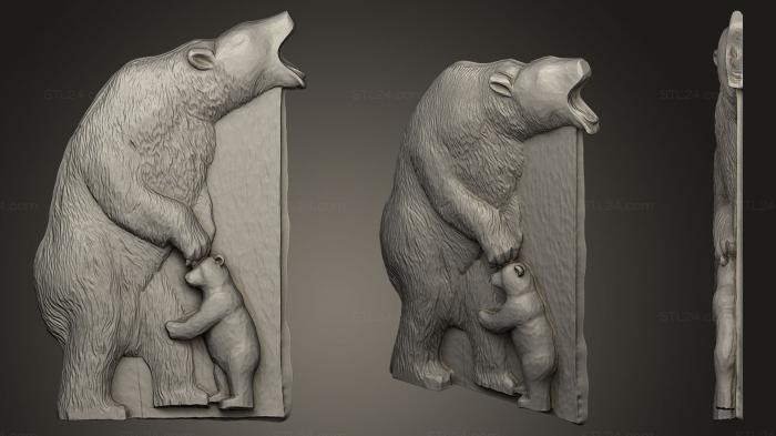 Статуэтки животных (Лурс, STKJ_0353) 3D модель для ЧПУ станка